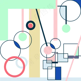 彩色卡通印花装饰图,免抠元素