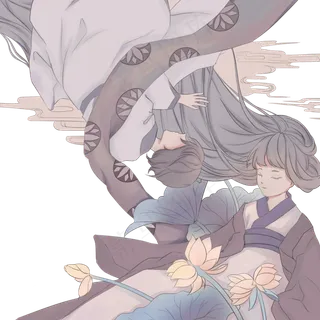 鲜花与少女 鲜花与少女
