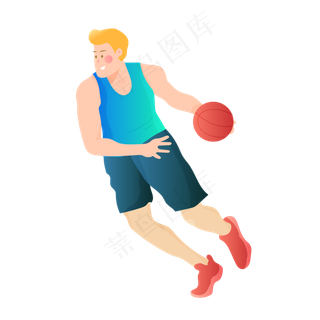 卡通打篮球
