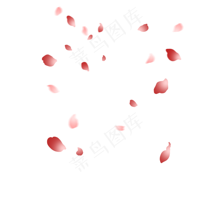 模糊凌乱的花瓣PNG(2000X2000(DPI:300))psd模版下载