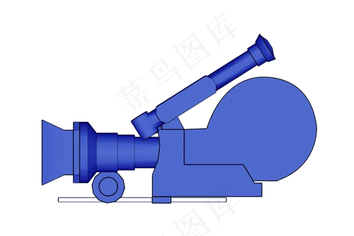 蓝色新闻摄像机(3000X2000(DPI:300))psd模版下载