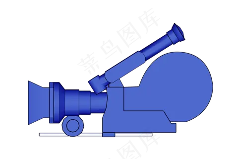 蓝色新闻摄像机