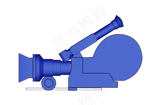 蓝色新闻摄像机