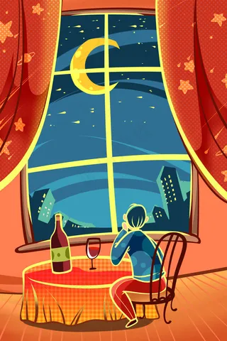 卡通手绘风11.11光棍节配图