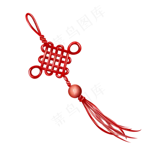 红色中国结挂件,免抠元素