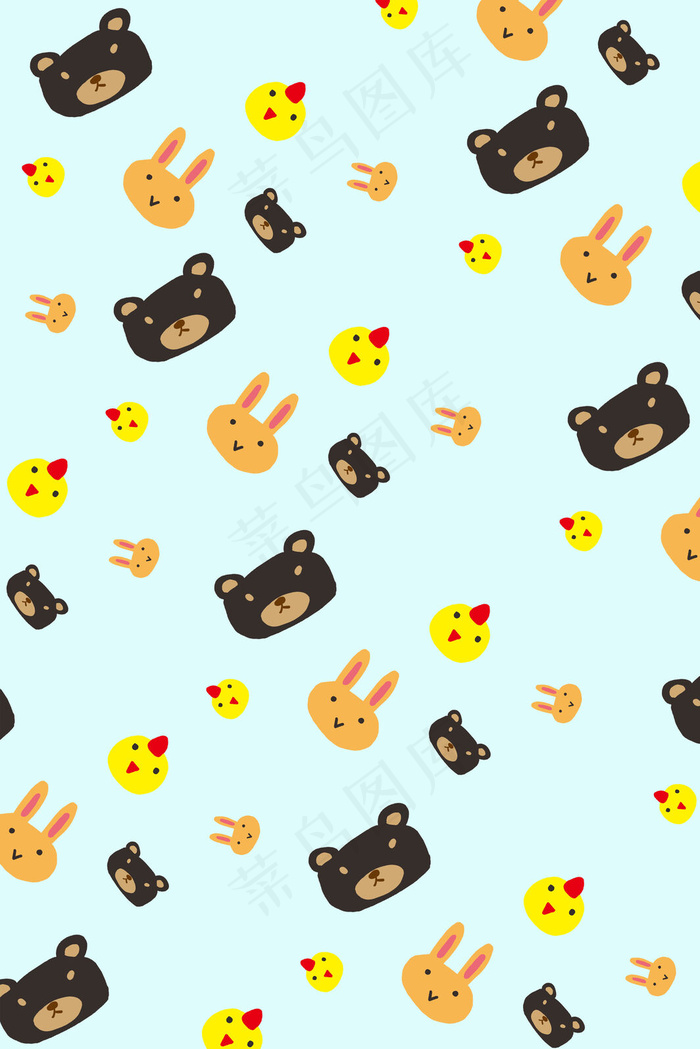 卡通手绘元素底纹简约背景