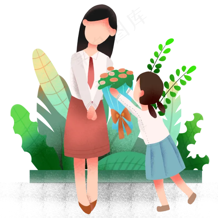 教师节献花学生