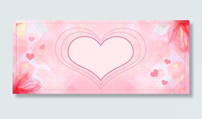 520情人节粉色爱心宣传背景