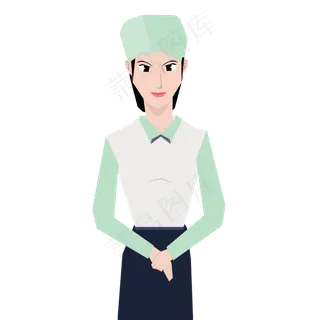 矢量女性护士形象