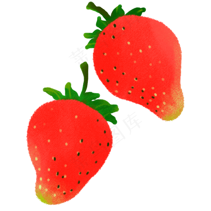 卡通水果草莓插画