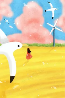 夏季夏天小暑配图