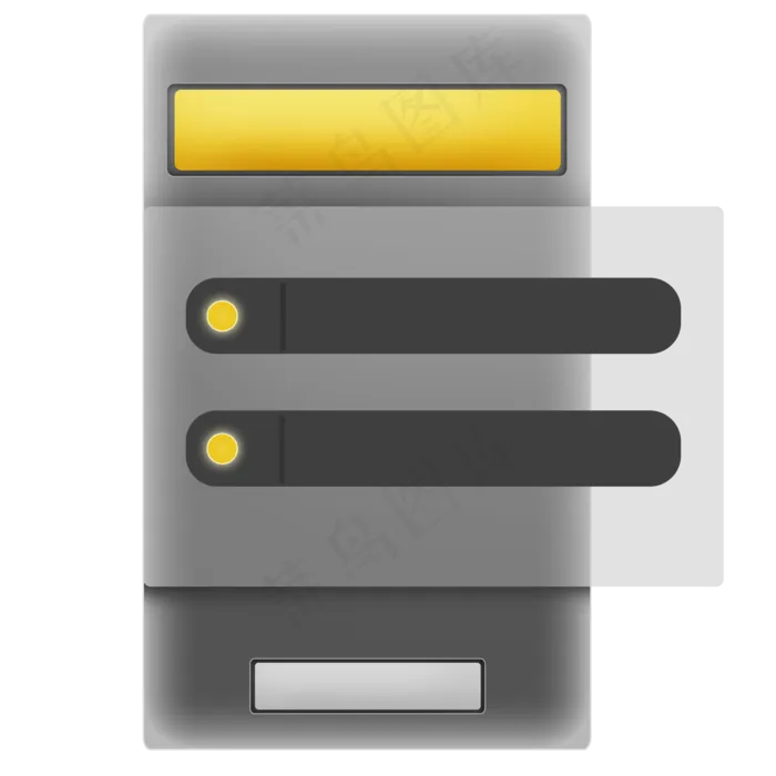 黑色UI黄色按钮提示框,免抠元素(2000X2000(DPI:299))psd模版下载