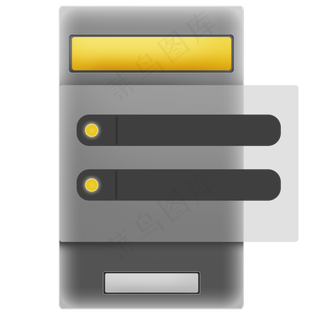 黑色UI黄色按钮提示框,免抠元素