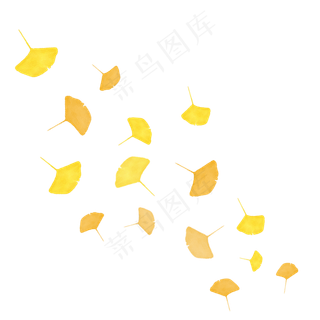 风吹散的落叶漂浮素材免费下载