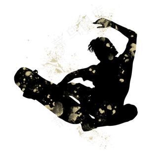 开学季滑板社团招新剪影,免抠元素