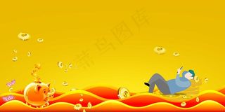 金色金融商务大气banner
