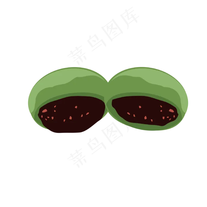 农历清明节食物青团(3333*3333px 300 dpi )ai矢量模版下载