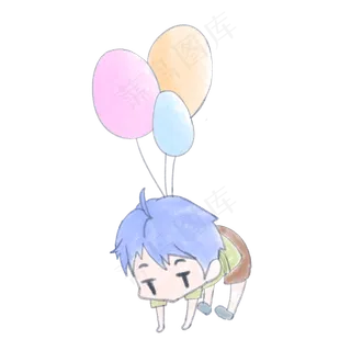 520小清新气球情侣头像