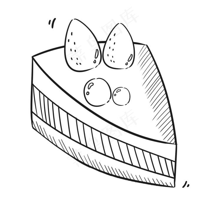 可爱卡通六一儿童节蛋糕,免抠元素