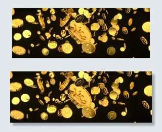 三维金币钱币金属币