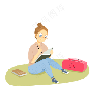 备战高考认真复习的学生