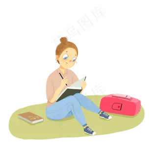 备战高考认真复习的学生