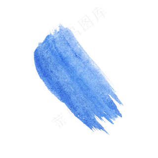 蓝色水墨笔刷