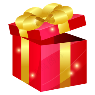 打开的礼物盒,免抠元素