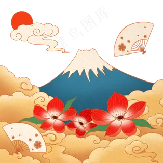 日本浮世绘风格风景 日本浮世绘风格风景