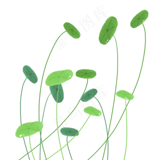 卡通植物绿色藤蔓,免抠元素