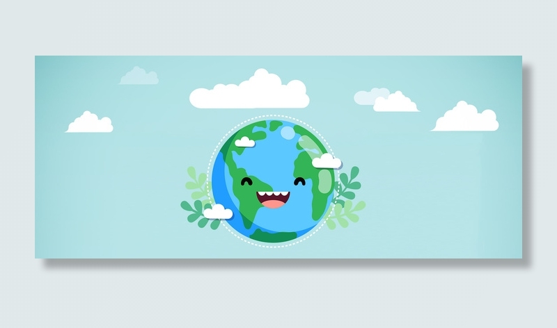 绿色422世界地球日背景