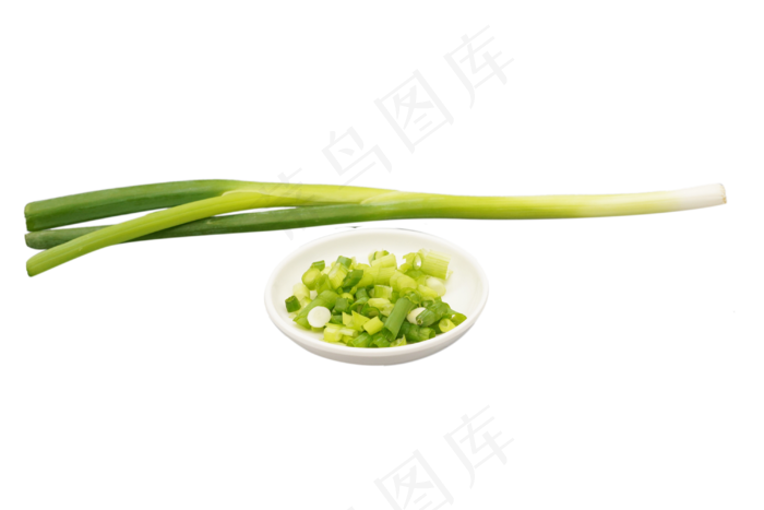 绿色蔬菜葱,免抠元素(3000*2000px 300 dpi )