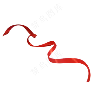 红色丝带,免抠元素