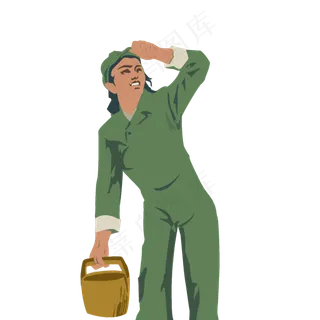 五四青年节风华正茂革命女知青同