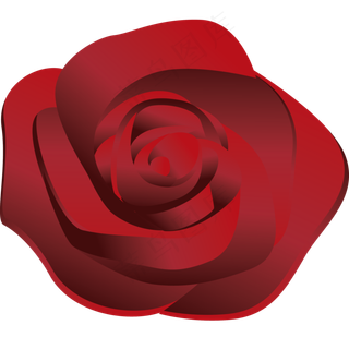 深色矢量卡通风格玫瑰