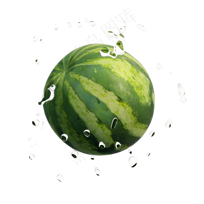 仿真西瓜png图(2000X2000(DPI:300))psd模版下载