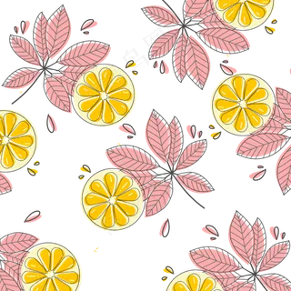 小清新简约橙子水果底纹