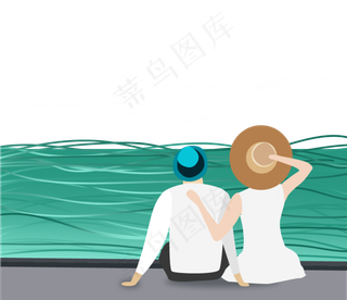 海滩情侣520节日