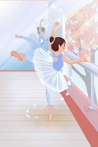 女孩学校课外活动芭蕾