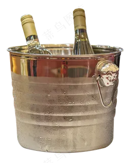 冰桶里的啤酒,免抠元素 冰桶里的啤酒,免抠元素