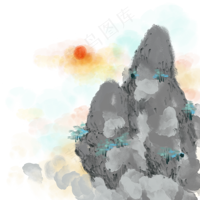 水墨山水中国风