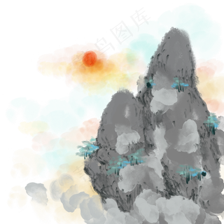 水墨山水中国风