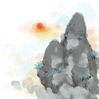 水墨山水中国风