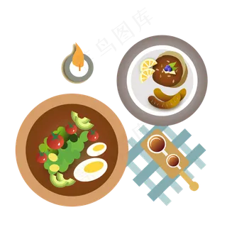 ins风餐桌美食健康下午茶,免抠元素 ins风餐桌美食健康下午茶,免抠元素