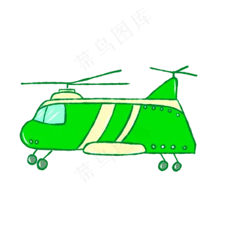 手绘儿童节玩具飞机