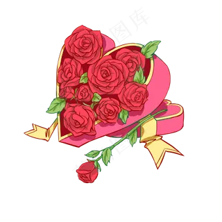 玫瑰盒子花朵