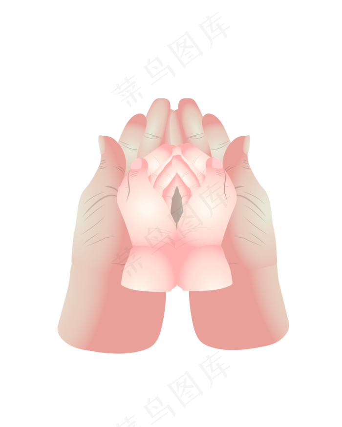 小孩牵大人温暖免扣(4167*5208px 300 dpi )ai矢量模版下载