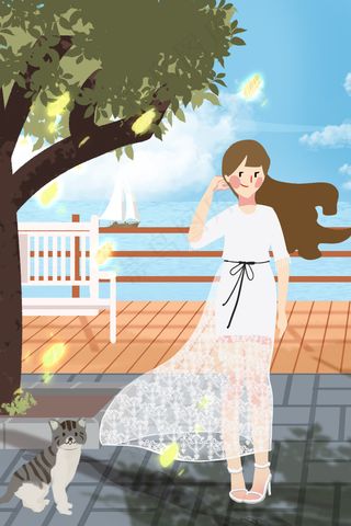 五一放假户外女孩