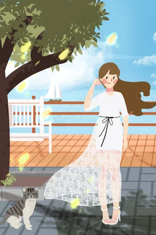 五一放假户外女孩