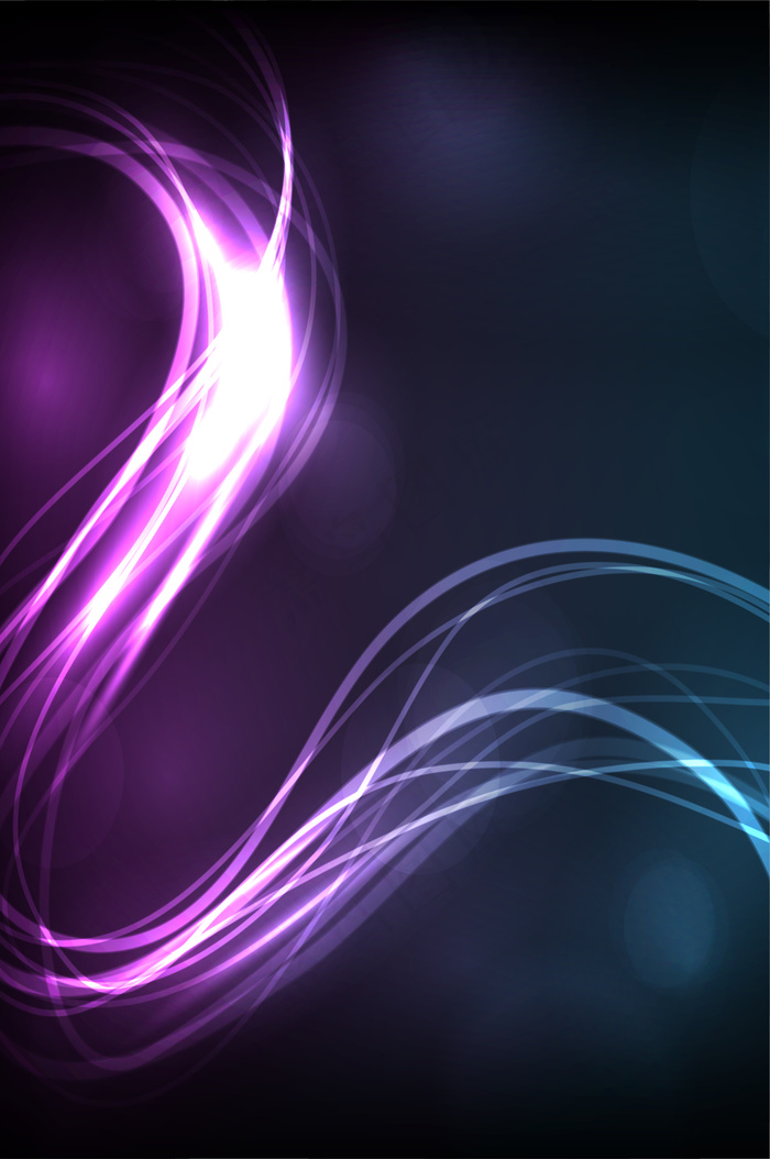 简约几何科技光线平面素材